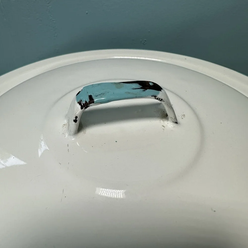 White Enamel Stock Pot 9